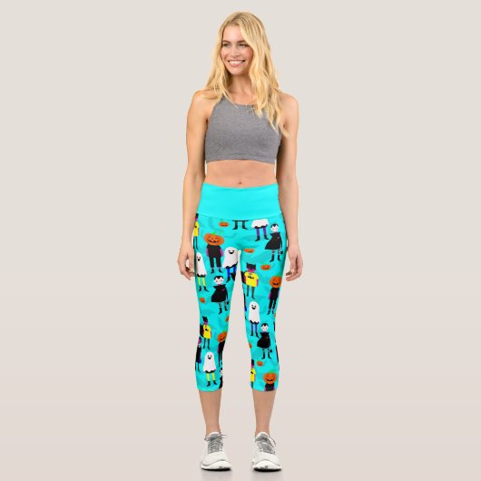 ハロウィーンの衣装キッズのパントマイムこうもり カプリレギンス (正面)