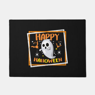 ハロウィーンの衣装シャツ、ハッピーハローウィン幽霊 ドアマット