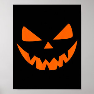 ハロウィーンの衣装ジャックO'ランタンパンプキン顔Wom ポスター