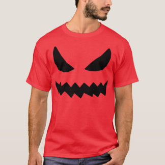 ハロウィーンの衣装ジャックO'ランタンパンプキン顔Wom Tシャツ