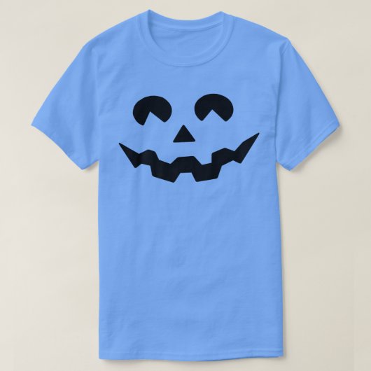 ハロウィーンの衣装ジャックO'ランタンパンプキン顔Wom Tシャツ (デザイン正面)