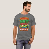 ハロウィーンの衣装ハロウィーン安全キャンディのインスペクタ Tシャツ (正面フル)