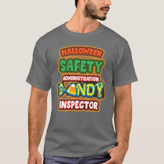 ハロウィーンの衣装ハロウィーン安全キャンディのインスペクタ Tシャツ