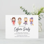 ハロウィーンの衣装バースデーパーティーの招待状 招待状 (スタンド正面)