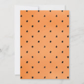 ハロウィーンの衣装バースデーパーティーキッズ 招待状 (裏面)