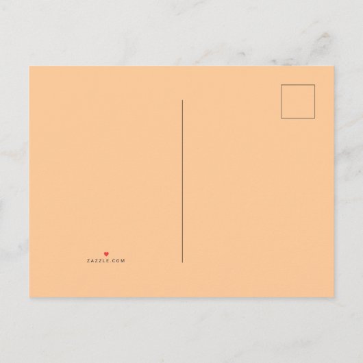 ハロウィーンの衣装パワティ犬 インビテーションポストカード (裏面)