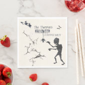 ハロウィーンの衣装パーティの招待状 スタンダードランチョンナプキン (インサイチュ)