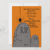 ハロウィーンの衣装パーティの招待状 招待状 (正面)