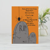 ハロウィーンの衣装パーティの招待状 招待状 (スタンド正面)