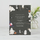 ハロウィーンの衣装パーティの招待状 招待状 (スタンド正面)