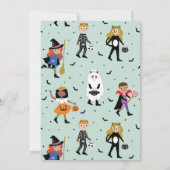 ハロウィーンの衣装パーティの招待状 招待状 (裏面)