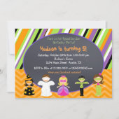 ハロウィーンの衣装パーティの招待状 招待状 (正面)