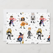 ハロウィーンの衣装パーティの招待状 招待状 (裏面)