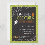 ハロウィーンの衣装パーティの招待状 招待状 (正面)