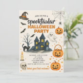 ハロウィーンの衣装パーティの招待状 招待状 (スタンド正面)