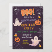 ハロウィーンの衣装パーティの招待状 招待状 (正面)