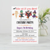 ハロウィーンの衣装パーティの招待状 招待状 (スタンド正面)