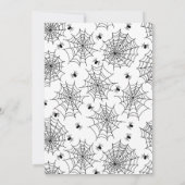 ハロウィーンの衣装パーティの招待状 招待状 (裏面)