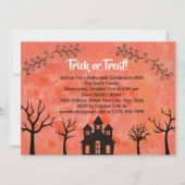 ハロウィーンの衣装パーティの招待状 招待状 (正面)