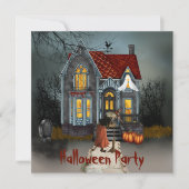 ハロウィーンの衣装パーティの招待状 招待状 (正面)