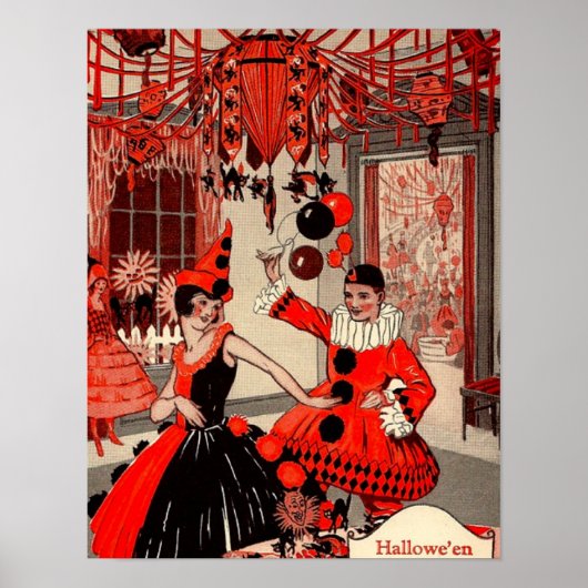 ハロウィーンの衣装パーティーポスター ポスター (正面)