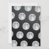 ハロウィーンの衣装パーティームーン怖い 招待状 (裏面)