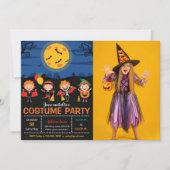 ハロウィーンの衣装パーティー写真 招待状 (正面)