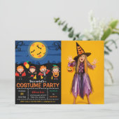 ハロウィーンの衣装パーティー写真 招待状 (スタンド正面)