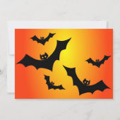 ハロウィーンの衣装パーティー大人の不気味なおもしろい 招待状 (裏面)