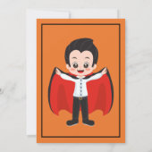 ハロウィーンの衣装パーティー子供へカスタム 招待状 (裏面)