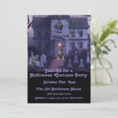 ハロウィーンの衣装パーティー幽霊のよく出るハウス 招待状 (スタンド正面)