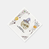 ハロウィーンの衣装パーティー水彩 スタンダードカクテルナプキン (角)