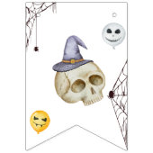 ハロウィーンの衣装パーティー水彩 バンティングフラッグ (第1の旗)