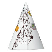 ハロウィーンの衣装パーティー水彩 パーティーハット (裏面)