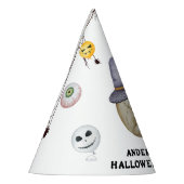 ハロウィーンの衣装パーティー水彩 パーティーハット (左)