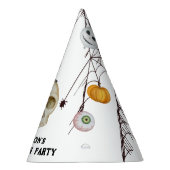 ハロウィーンの衣装パーティー水彩 パーティーハット (右)