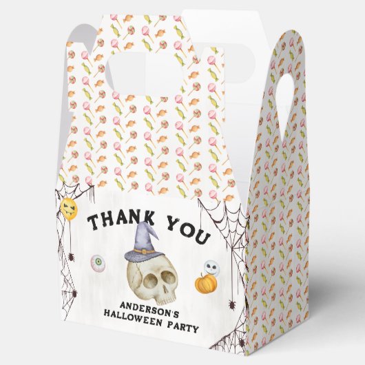 ハロウィーンの衣装パーティー水彩 フェイバーボックス (オープン)