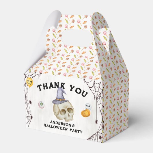 ハロウィーンの衣装パーティー水彩 フェイバーボックス (正面サイド)