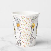 ハロウィーンの衣装パーティー水彩 紙コップ (右)