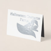 ハロウィーンの衣装パーティー |ウィッチハット 箔カード (正面)