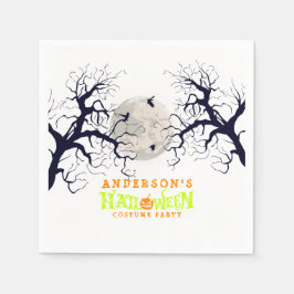 ハロウィーンの衣装パーティー スタンダードカクテルナプキン