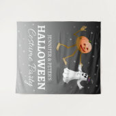 ハロウィーンの衣装パーティー タペストリー (正面(横))