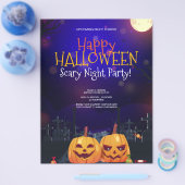 ハロウィーンの衣装パーティー、ハロウィーンの夜の恐怖 チラシ (シングル)