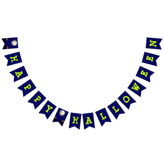 ハロウィーンの衣装パーティー バンティングフラッグ (全)