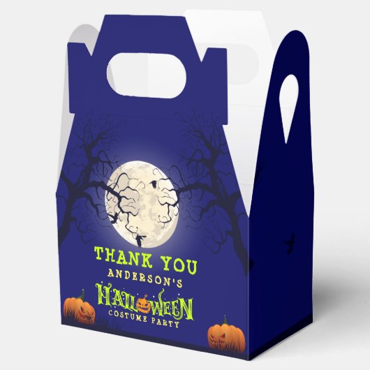 ハロウィーンの衣装パーティー フェイバーボックス (オープン)