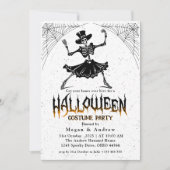 ハロウィーンの衣装パーティー 招待状 (正面)
