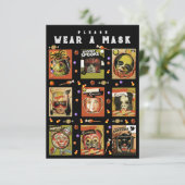 ハロウィーンの衣装パーティー 招待状 (スタンド正面)