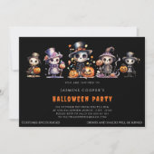 ハロウィーンの衣装パーティー 招待状 (正面)