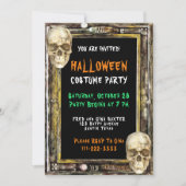 ハロウィーンの衣装パーティー 招待状 (正面)