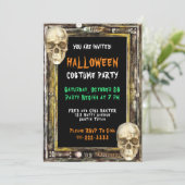 ハロウィーンの衣装パーティー 招待状 (スタンド正面)